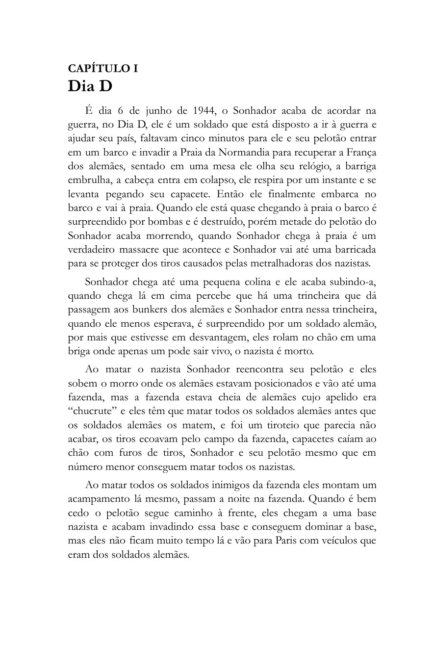 Amostra do livro O Sonhador